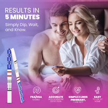 Load image into Gallery viewer, Pelvana Pregnancy and Ovulation Test Strips Combo Kit - 50 LH Fertility Test Strips + 20 Pregnancy HCG Checker Kits - Identify Your Peak Fertility Days - Easy at Home Ovulation Tests (70 Piece Kit)