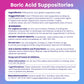 Boric Acid Suppositories for Women (30+7 count Kit)
