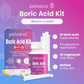 Boric Acid Suppositories for Women (37 Applicators + 20 pH Strips Kit)