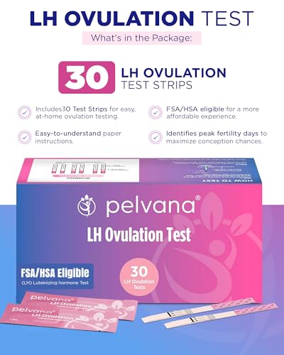 LH Ovulation Test Strips for Women (30 Count Kit)