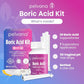 Boric Acid Suppositories for Women (37 Applicators + 50 pH Strips Kit)
