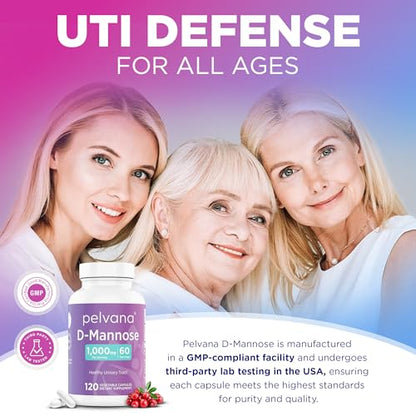 D-Mannose Capsules for Urinary Tract Health (120-count Pack)