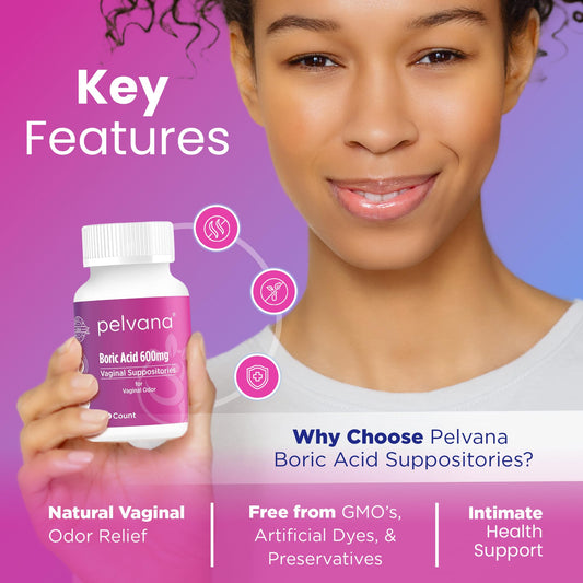 Boric Acid Suppositories for Women (60-count Pack)