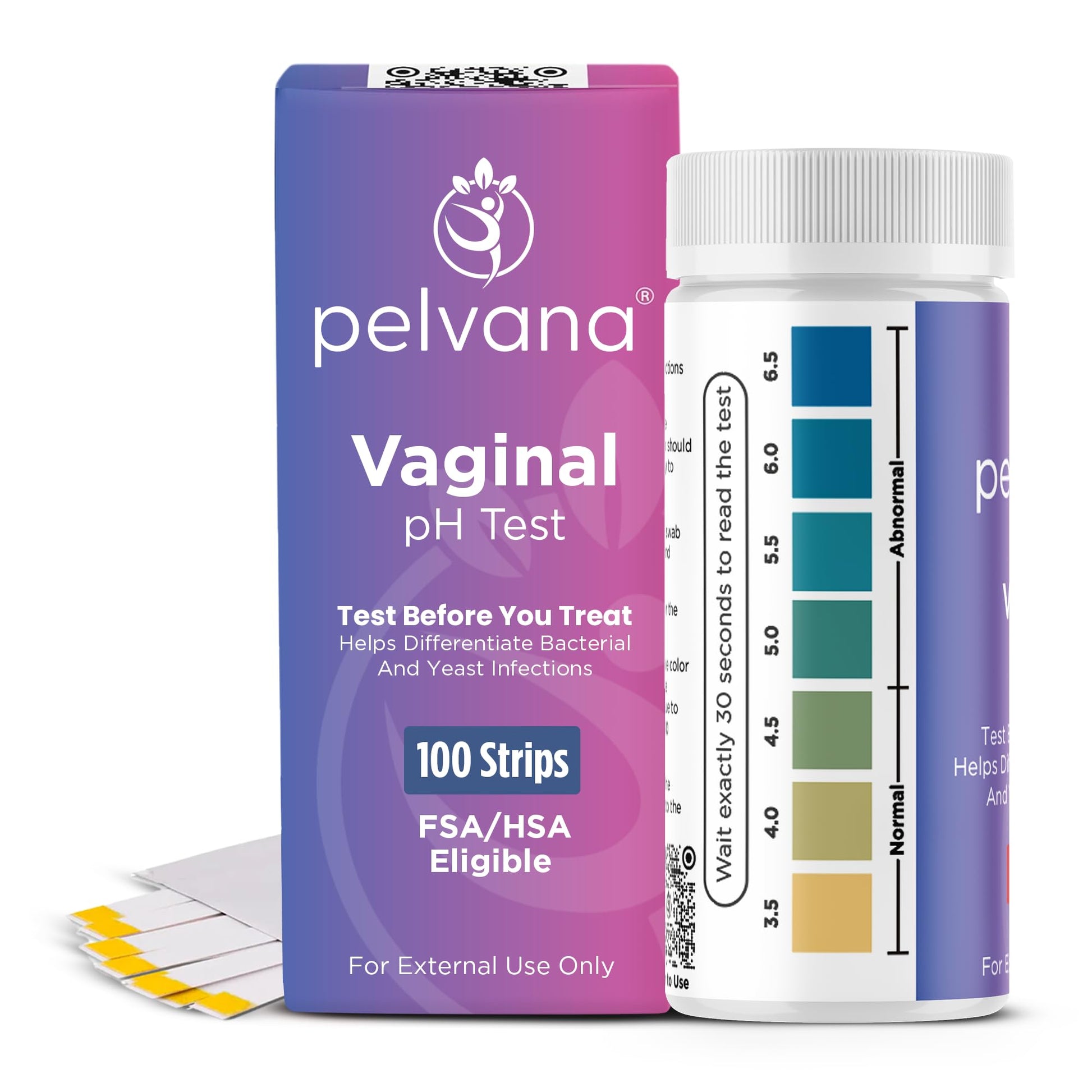 Vaginal pH Test Strips for Women (100-ct Pack)