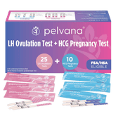 Pelvana Ovulation & Pregnancy Test Strips Combo Kit - 35 Tests