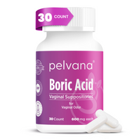 Pelvana Boric Acid Suppositories for Women - 30 Count
