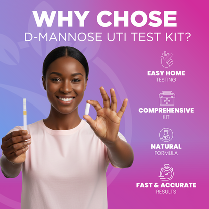 Pelvana D-Mannose UTI Kit for Women - 360 Capsules + 50 UTI Tests