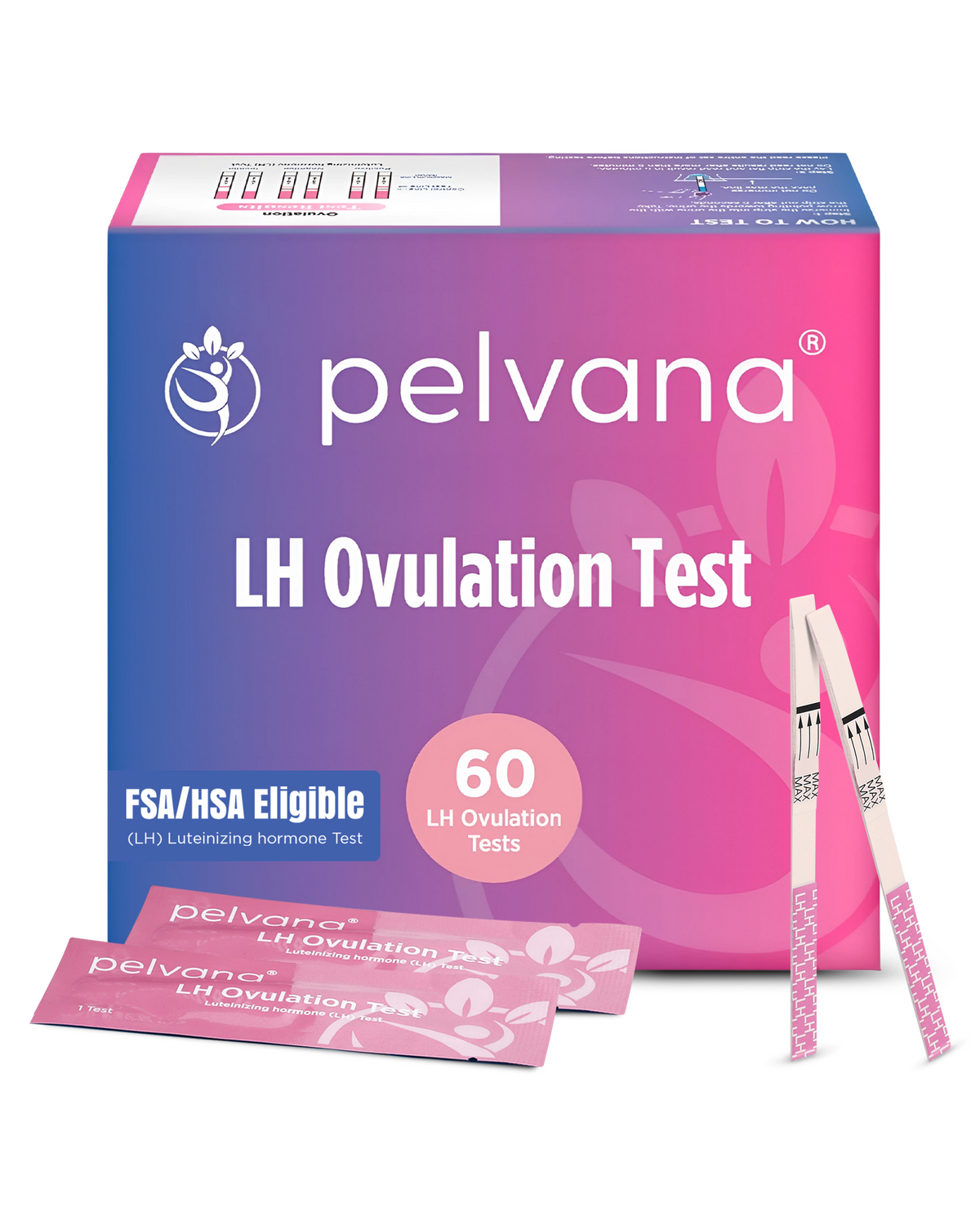 Pelvana Ovulation Test Strips for Women - 60 Tests - Case Packs