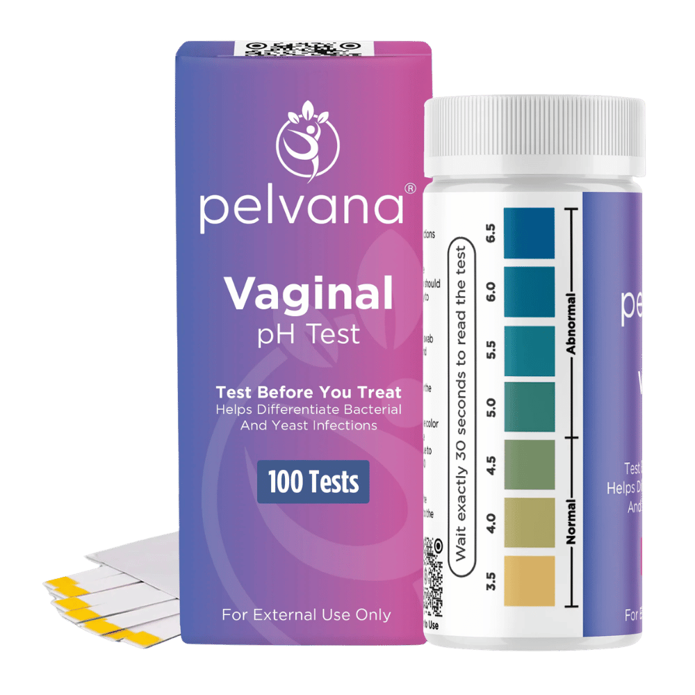 Pelvana Vaginal pH Test Strips for Women - 100 Tests