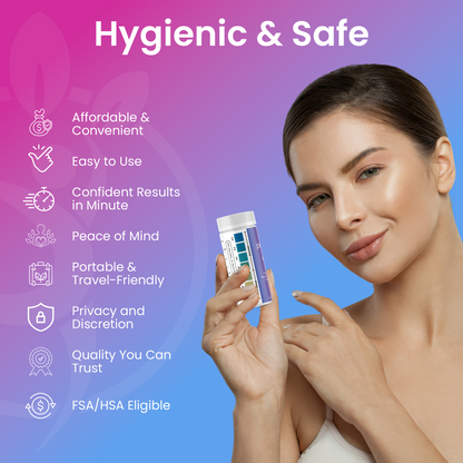 Vaginal pH Test Strips for Women (100‑count) - Case Packs