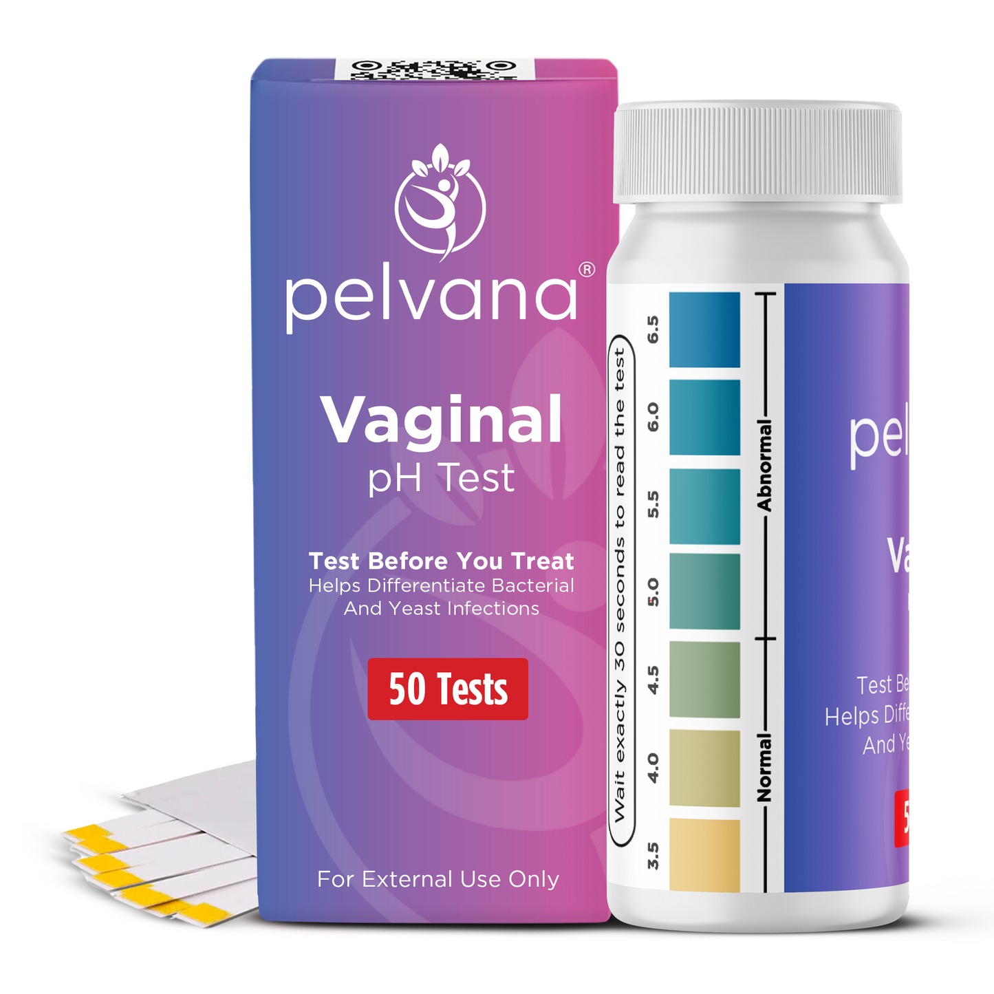 Vaginal pH Test Strips for Women (50‑count Pack)