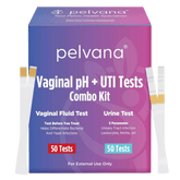 Pelvana Vaginal pH + UTI Tests Combo Kit - 100 Tests